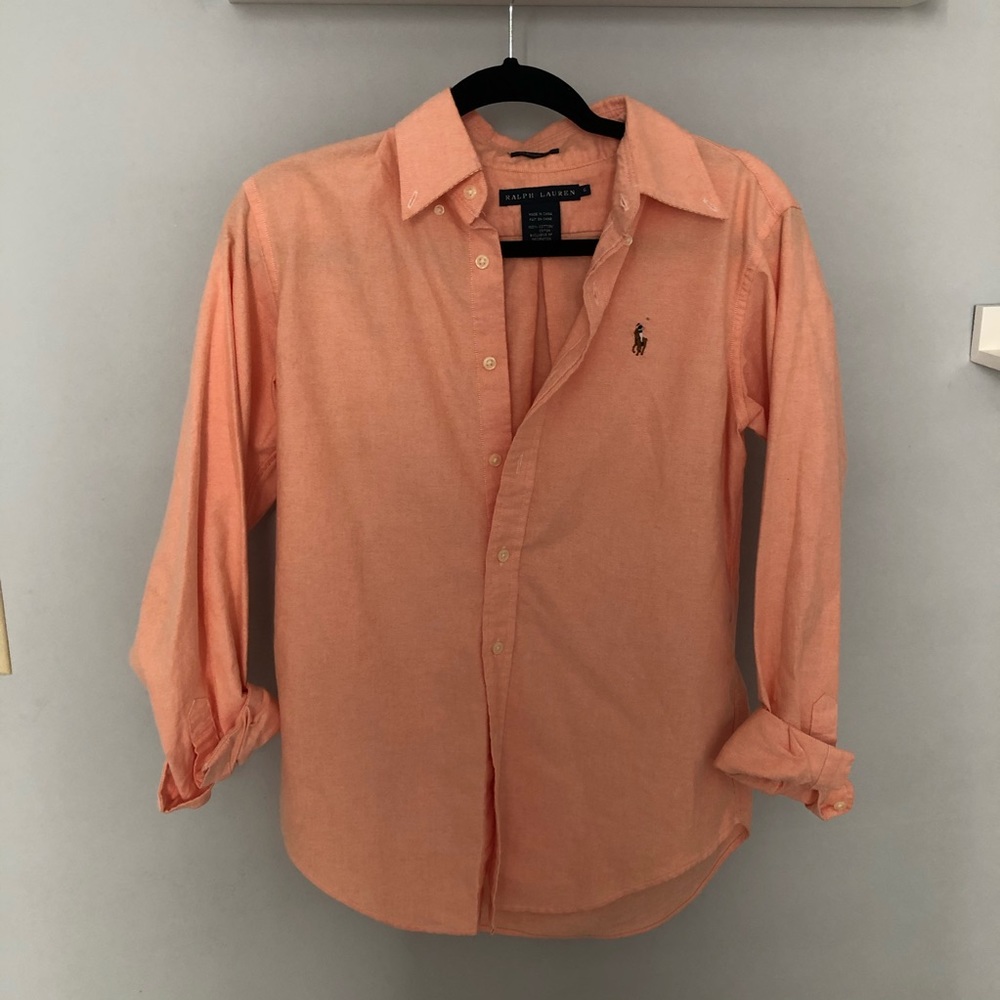 Classic Fit Orange Button Down